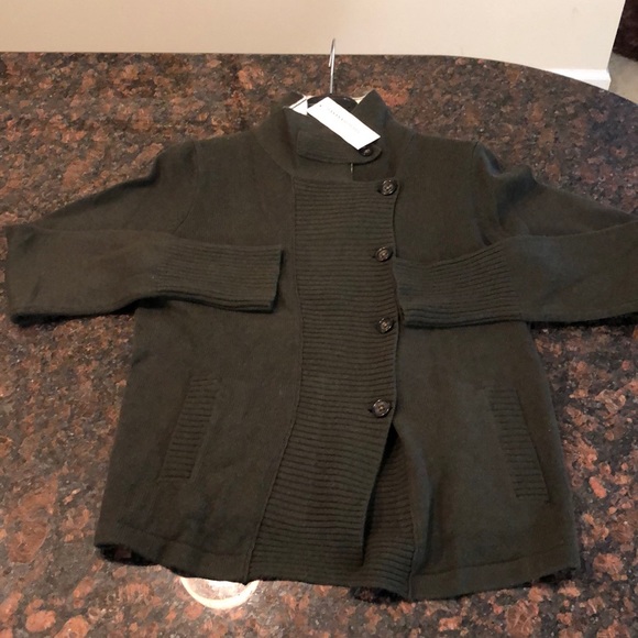 Banana Republic Sweaters - Banana Republic Olive Green Button Down Sweater